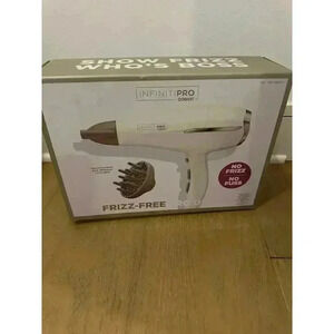Conair Infiniti Pro Frizz White Hair Dryer Concentrator & Diffuser Included